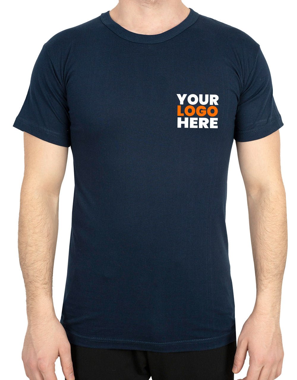 Printed Promotional T-Shirt Navy Color - Pamusan.com