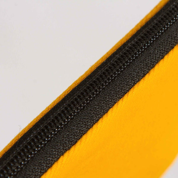 Yellow Cotton Zippered Clutch Pouch – 12" × 8" (30 × 21 cm) – 10 oz Fabric - Pamusan.com