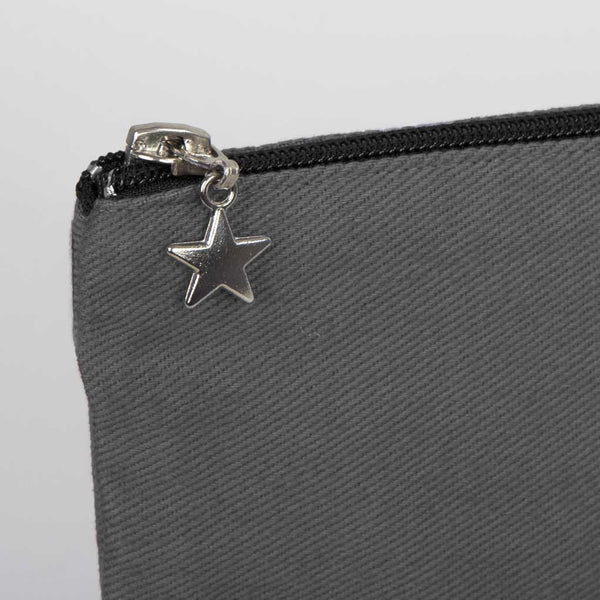 Zippered Clutch Bag – Anthracite – 10" × 7" (25 × 18 cm) - 10 oz - Pamusan.com