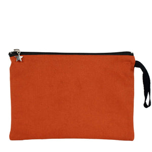Zippered Clutch Bag – Terracotta – 10" × 7" (25 × 18 cm) - 10 oz - Pamusan.com