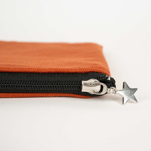 Zippered Clutch Bag – Terracotta – 10" × 7" (25 × 18 cm) - 10 oz - Pamusan.com