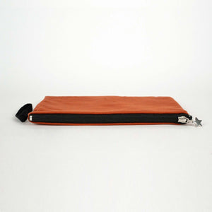 Zippered Clutch Bag – Terracotta – 10" × 7" (25 × 18 cm) - 10 oz - Pamusan.com