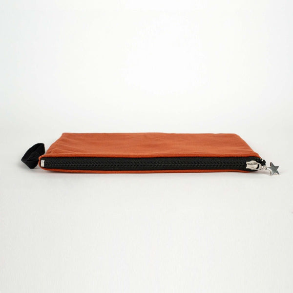 Zippered Clutch Bag – Terracotta – 10" × 7" (25 × 18 cm) - 10 oz - Pamusan.com